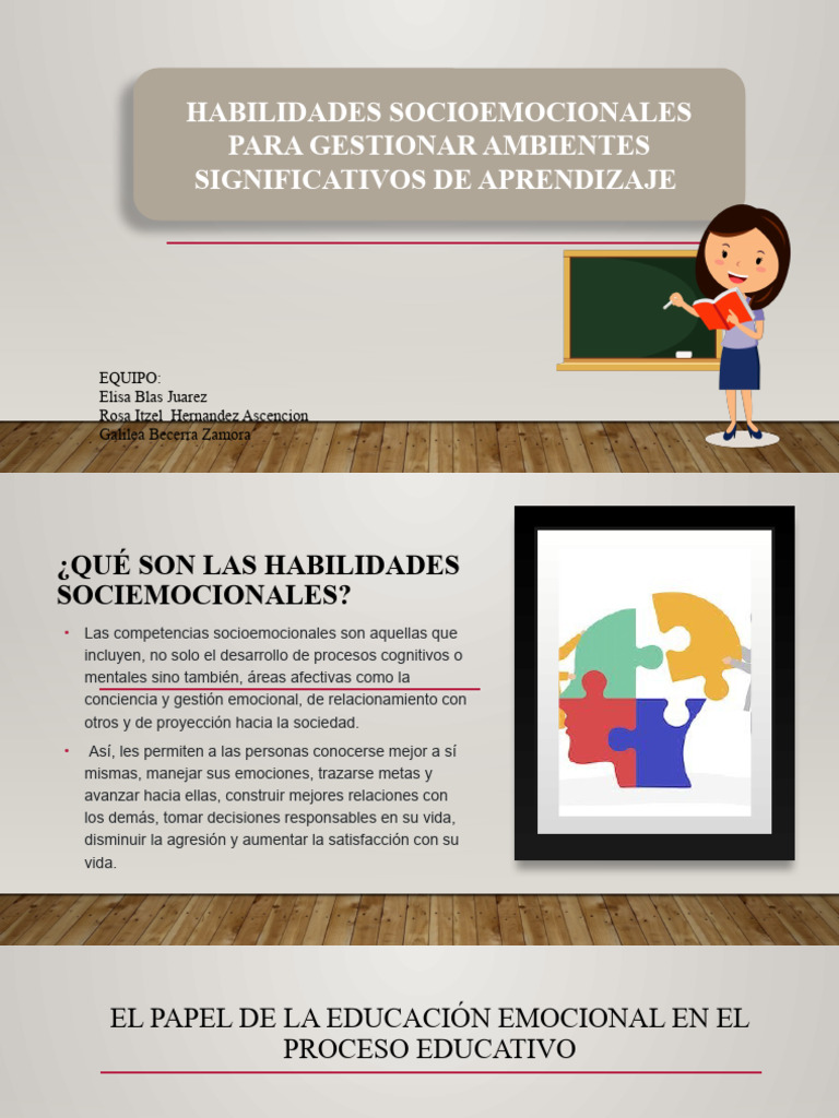 Habilidades Socioemocionales en el Aula | PDF | Crecimiento personal y ...