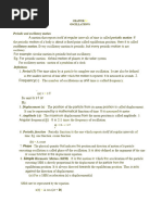 Chapter 14-Oscillations