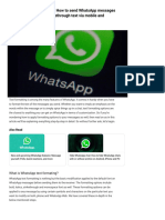 WhatsApp Text Formatting - How To Send WhatsApp Messages With Bol