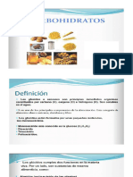 Diapositivas 05 - Carbohidratos en Los Alimentos