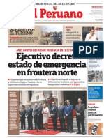 El Peruano: Ejecutivo Decreta Estado de Emergencia en Frontera Norte