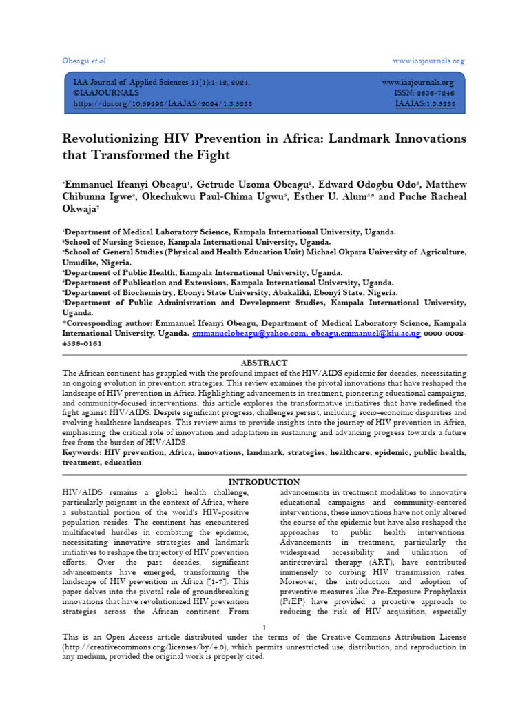 Revolutionizing HIV Treatment in Rural South Africa: The Power of Universal Test and Treat