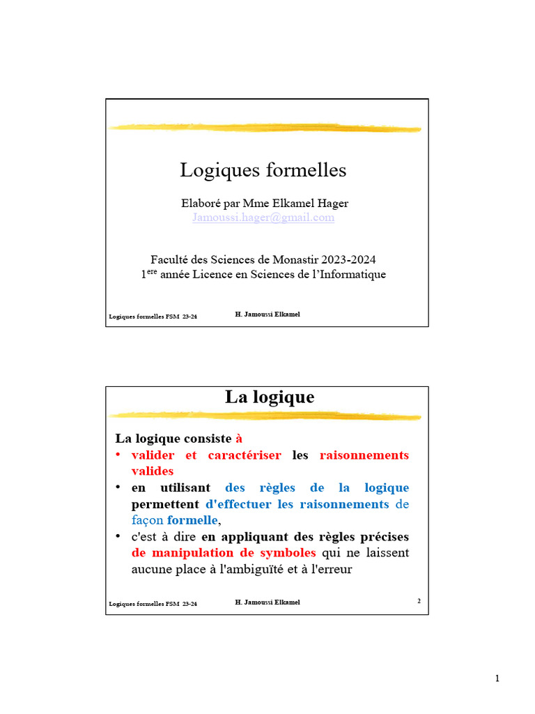 Introduction à la Logique Formelle | PDF | Logique | Logique mathématique