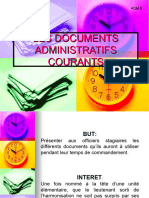 Adm 5 Les Documents Administratifs Courants