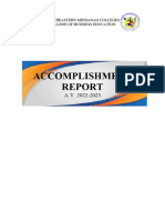 Accomplishment Reports - 2