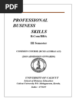 Bcm3a12 - Bba3a12 Professional Business Skills