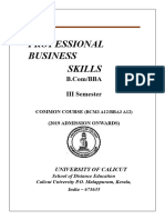 Bcm3a12 - Bba3a12 Professional Business Skills