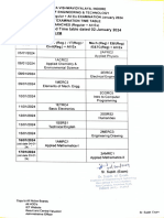 Revised Time Table BE I Yr (All Branches)