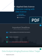 Lecture 9 - Decision Making With Data Science