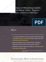 Importance of Haematology QC For Patient's Safety - 30 Sept 23