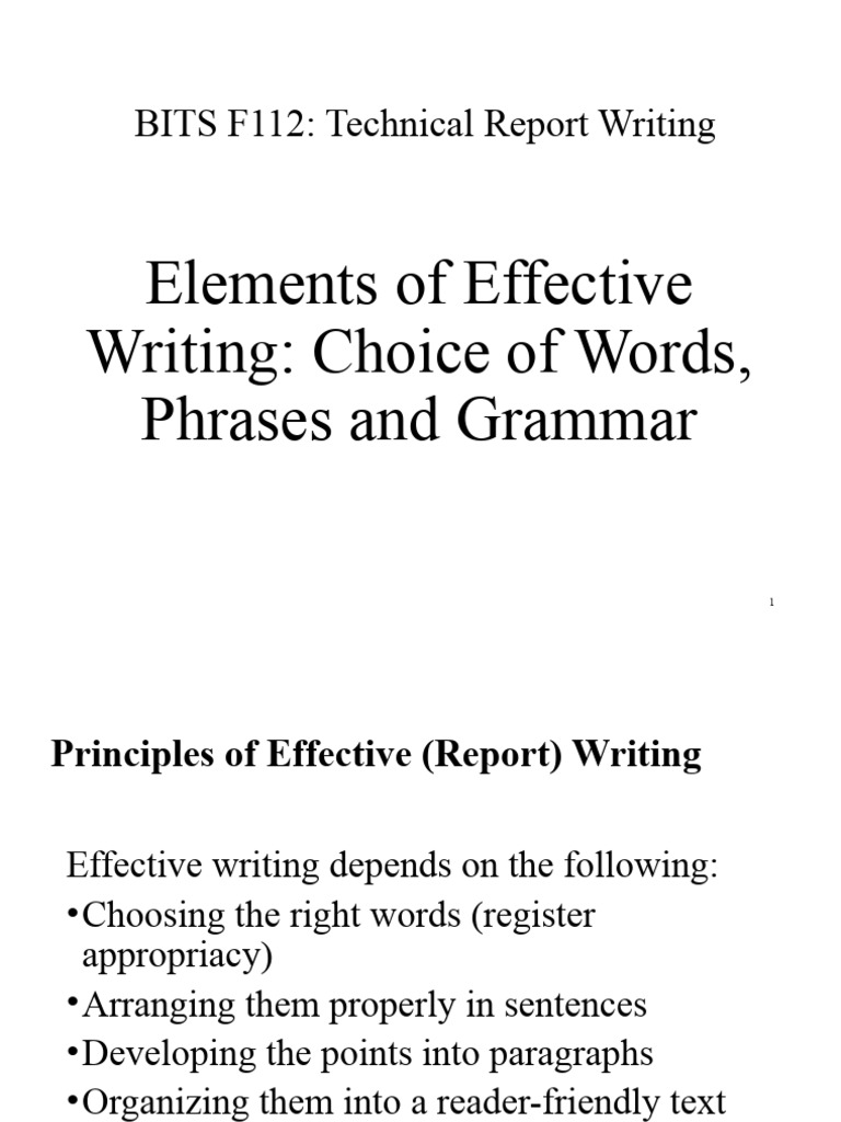 45 Elements of Effective Writing PDF Biofuel Sentence (Linguistics)