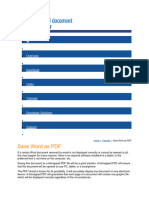 Save Word As PDF: English