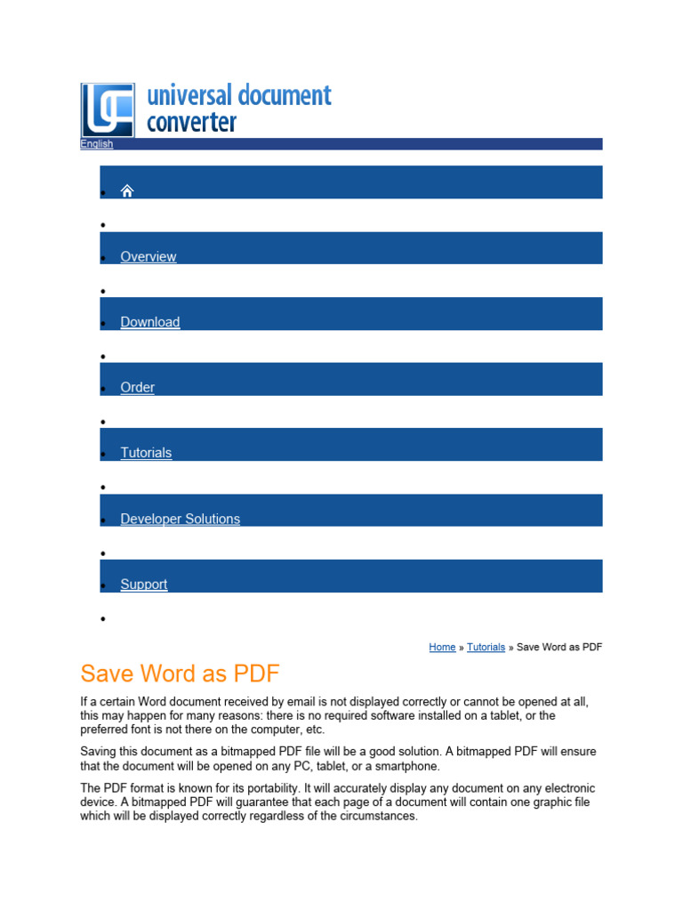 Save Word As Pdf Online