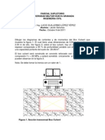 Diseño estructural de Box Culvert con diagramas de cortantes y momentos