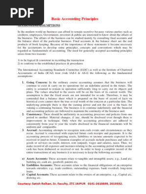 Balance Sheet Basics