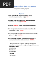 Revendo Conceitos, Fatos e Processos