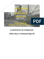 La Generacion de La Esperanza Exilio Vasco A Venezuela Sigo XX