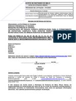 Edital de Licitação E Anexos: Local E Data Nome: Assinatura Carimbo: Senhor Licitante