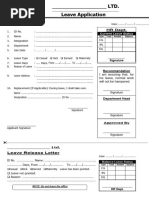 Leave Application Form