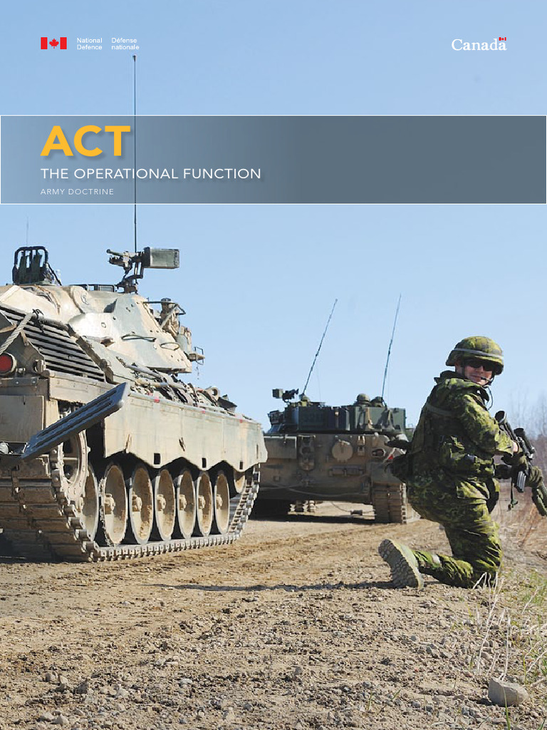 ACT Canadian Fundamentals PDF Maneuver Warfare Electronic Warfare