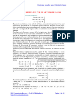 Problemas Resueltos Del Metodo de Gauss