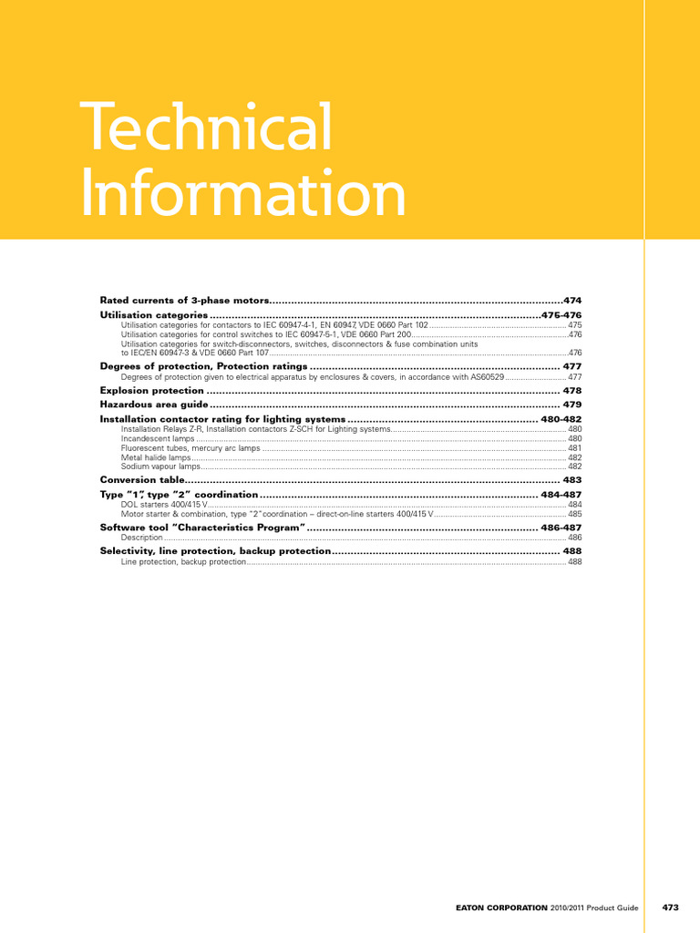 Eaton Electrical Product Guide 2010-2011 | PDF | Fuse (Electrical ...
