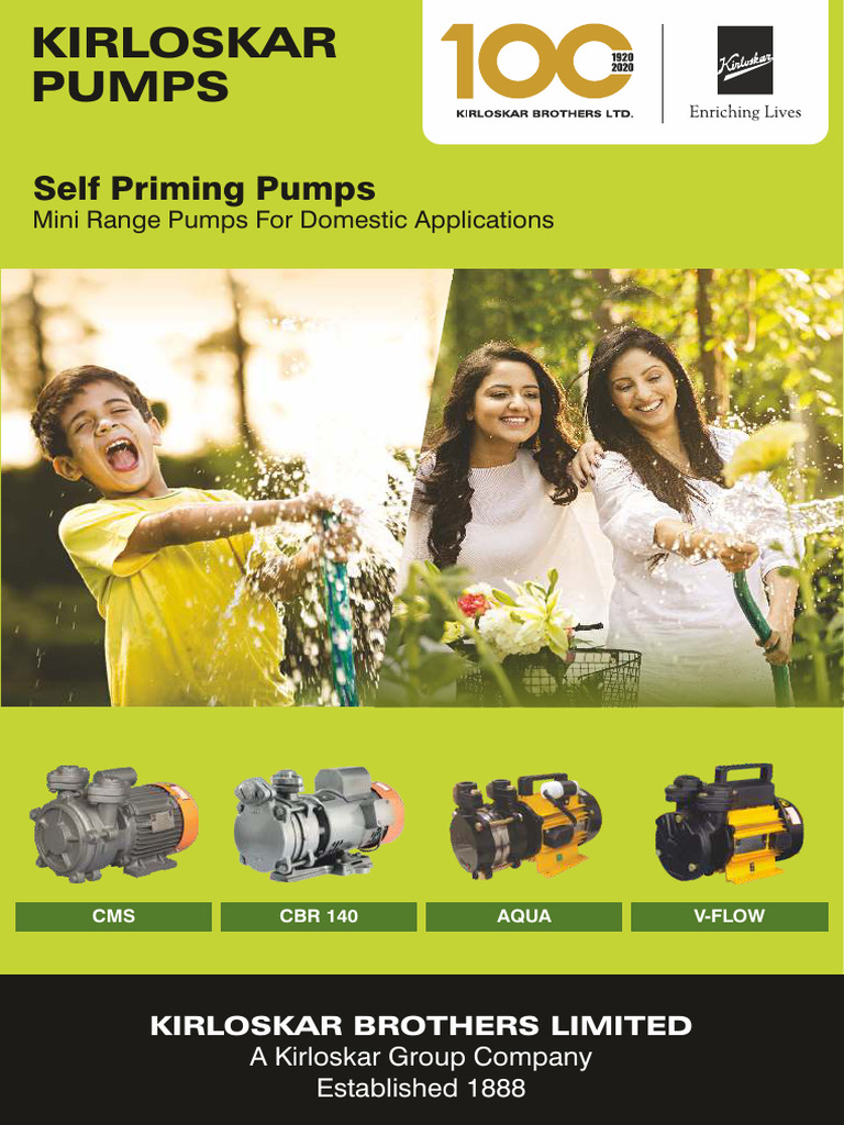 Self Priming - MINI Range Pumps CMS CBR 140 AQUA V FLOW | PDF | Pump ...