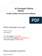 Curso de Português Odésia Dantas Função Sintática Dos Oblíquos Com Anotações Sábado