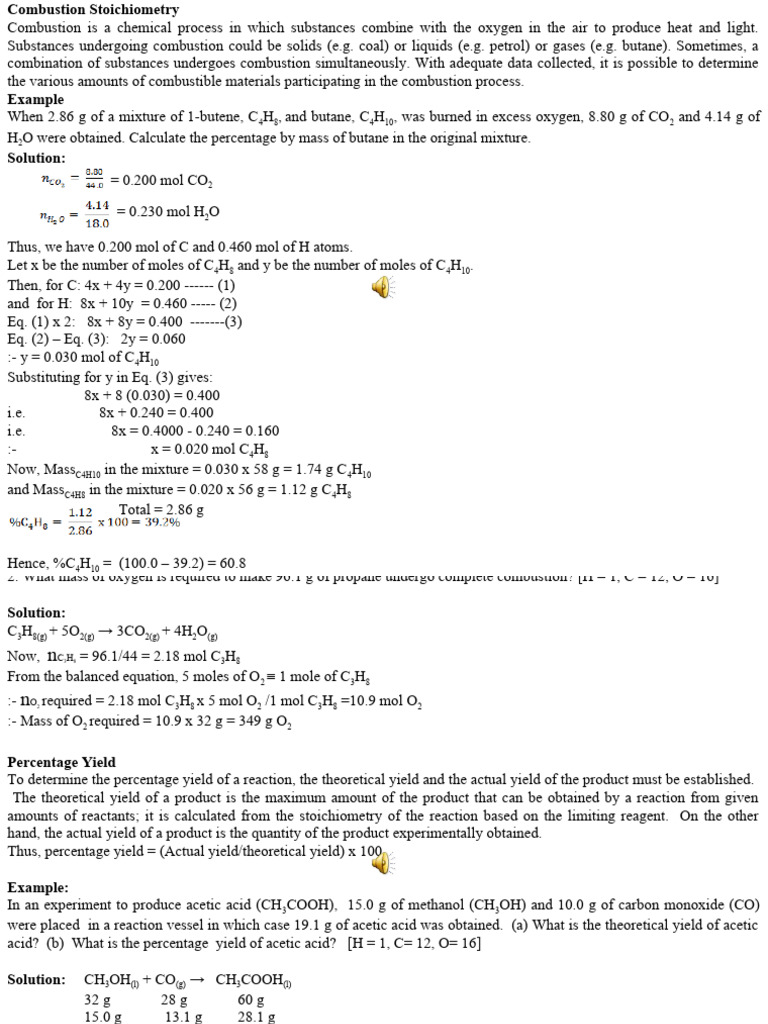 6 Stoichiometry Cont'd | PDF | Mole (Unit) | Stoichiometry