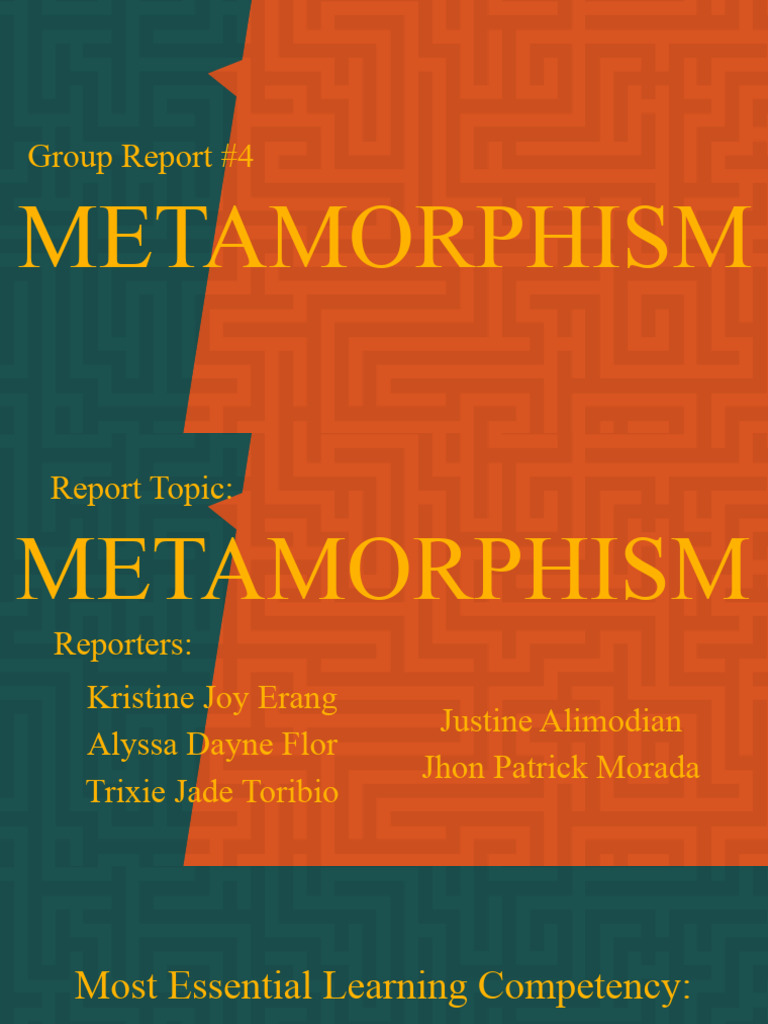 Report Metamorphism FINAL | PDF | Rock (Geology) | Minerals