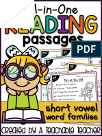 All-In-One Reading Passages Short Vowels Book
