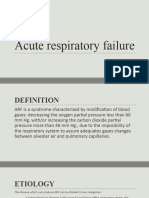 Acute respiratory failure