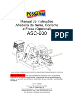 Manual de Instruções Afiadeira de Serra CIRCULAR - Possamai ASC-600