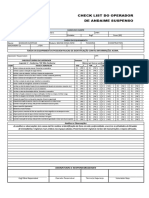 Check List Diário Do Operador (Semanal)