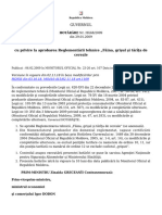 Cu Privire La Aprobarea Reglementării Tehnice Făina, Grişul Şi Tărîţa de Cereale