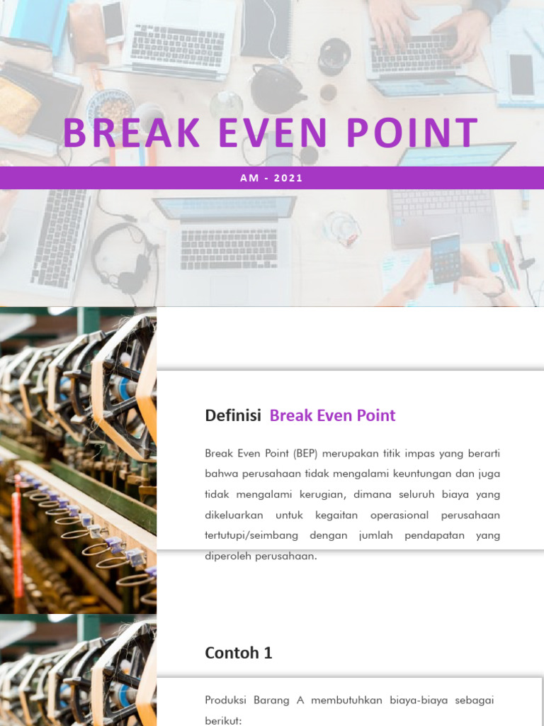 Break Even Point | PDF