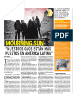 Entrevista A Mourning Sun para EXPRESIONES 31 MARZO 2023