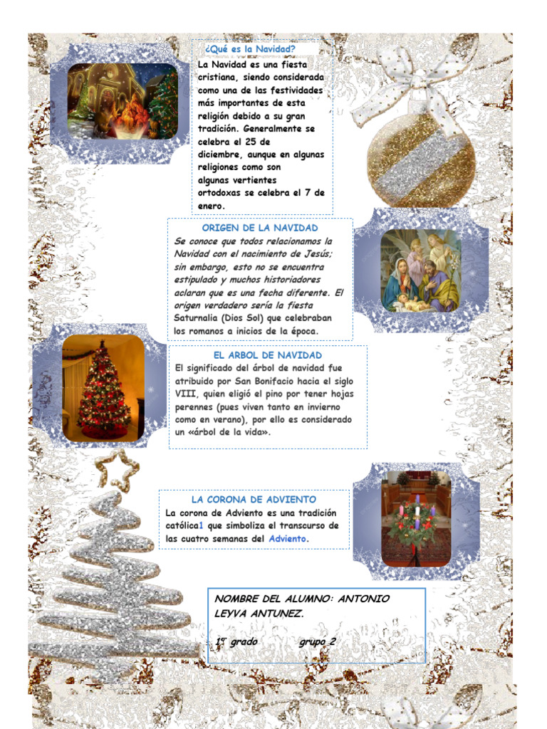 Infografía sobre la Historia de la Navidad | PDF | Religión y ...
