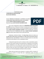 Ofício #052.2023 - SESA - Solicitação de Agendamento de Exame e Consulta - Maria Vitória