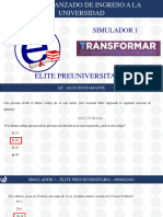 Simulador 1 Transformar Élite Preuniversitario