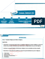 H. E. 1 Ensino Médio Manhã Ens Religioso 16 08 2021 Tradições Religiosas de Matriz Indígena P1