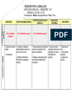 Planejamento 1°bim (Semana 1) - 7º Ano