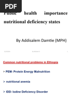 PH Importance Nutritional Deficiency States