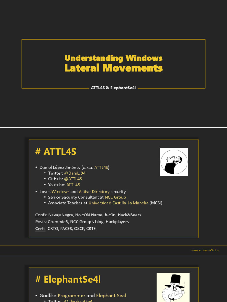Windows Lateral Movement Techniques | PDF | Login | Information ...