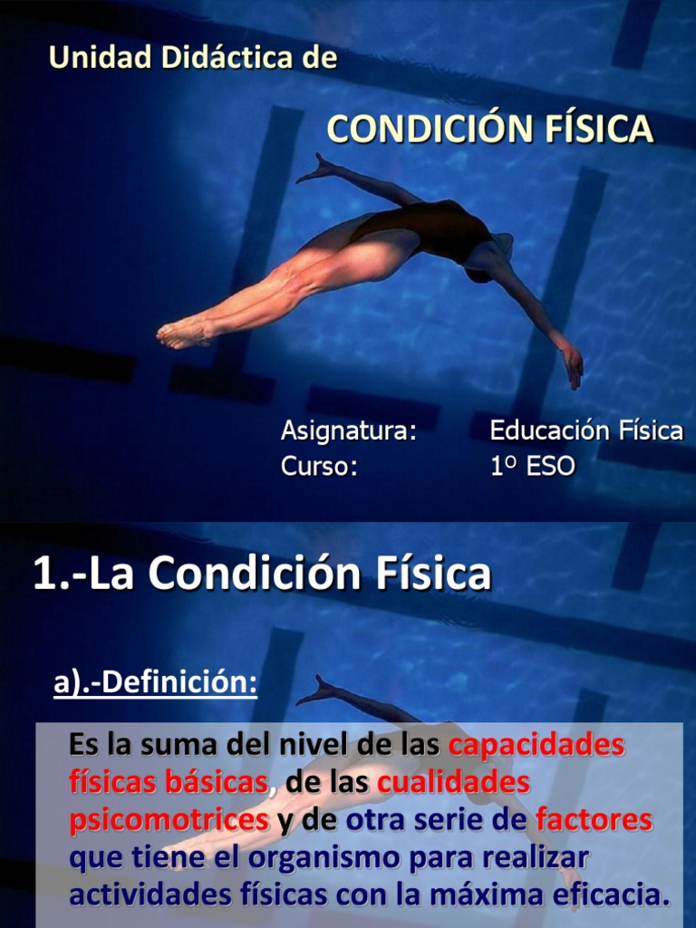Condición Física en Educación Física 1º ESO | PDF