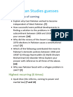 Pakistan Studies Guesses