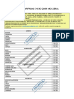 Tarifario Molderia Enero 2024