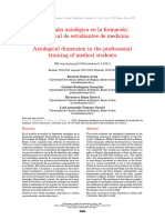 Dimensión Axiológica en La Formación Profesional de Estudiantes de Medicina Axiological Dimension in The Professional Training of Medical Students