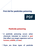 Lecture 5 First Aid and Antidotes Against Pesticides Poisoning