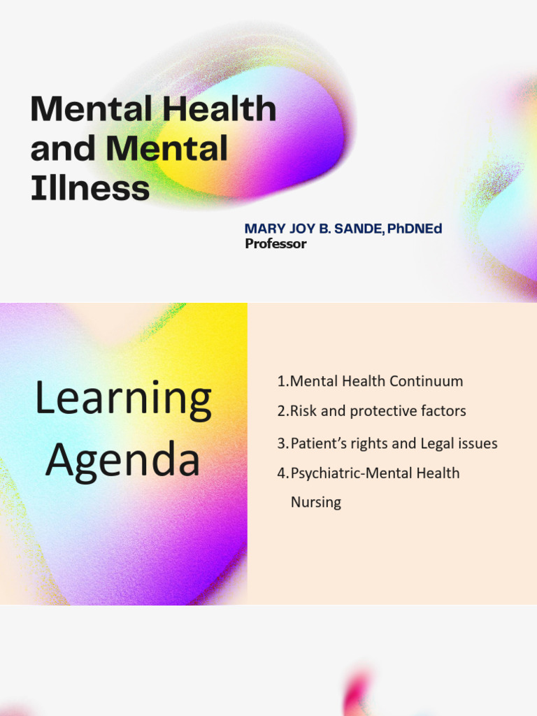 Mental Health and Mental Illness | PDF | Mental Disorder | Mental Health